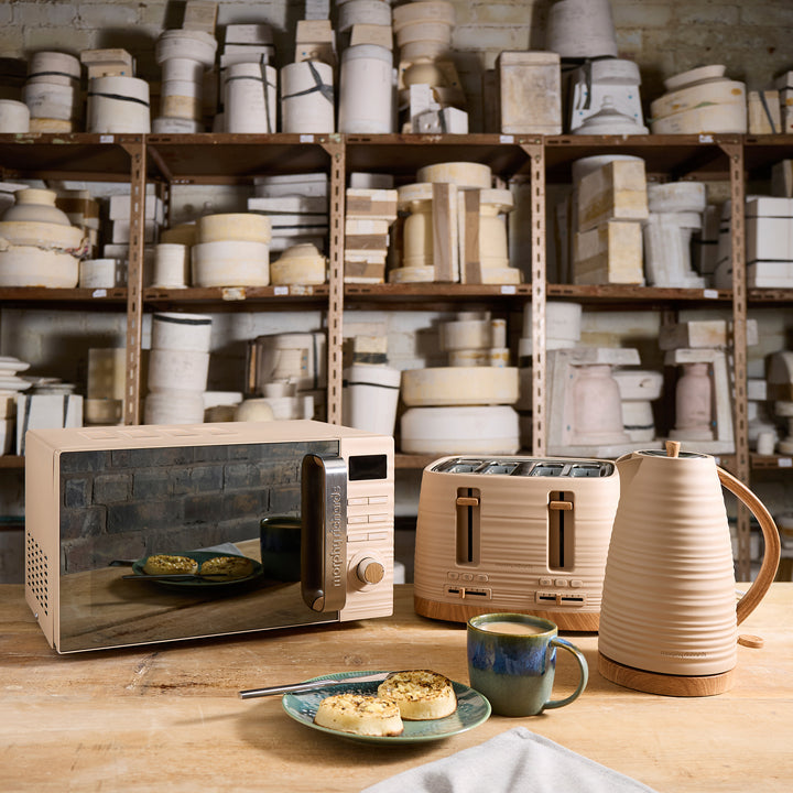 Clay 4 Slice Brown Toaster - Felspar