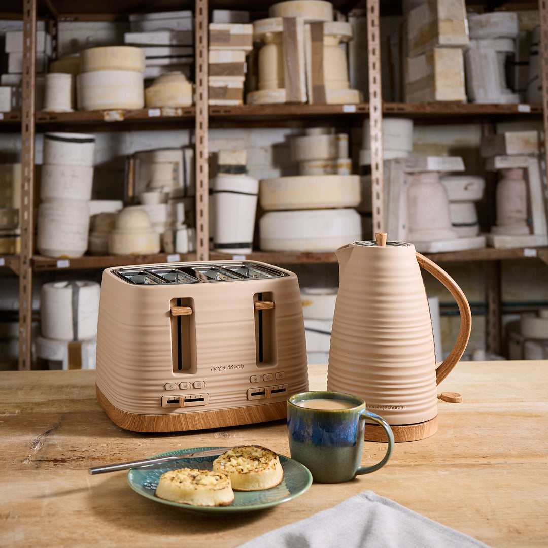 Clay 4 Slice Brown Toaster - Felspar