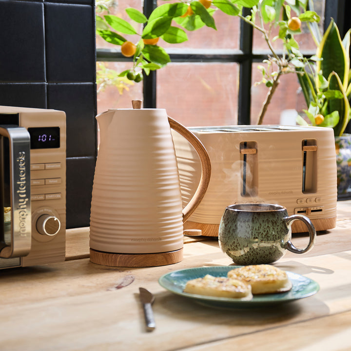 Clay Brown Kettle and Toaster Set - Felspar