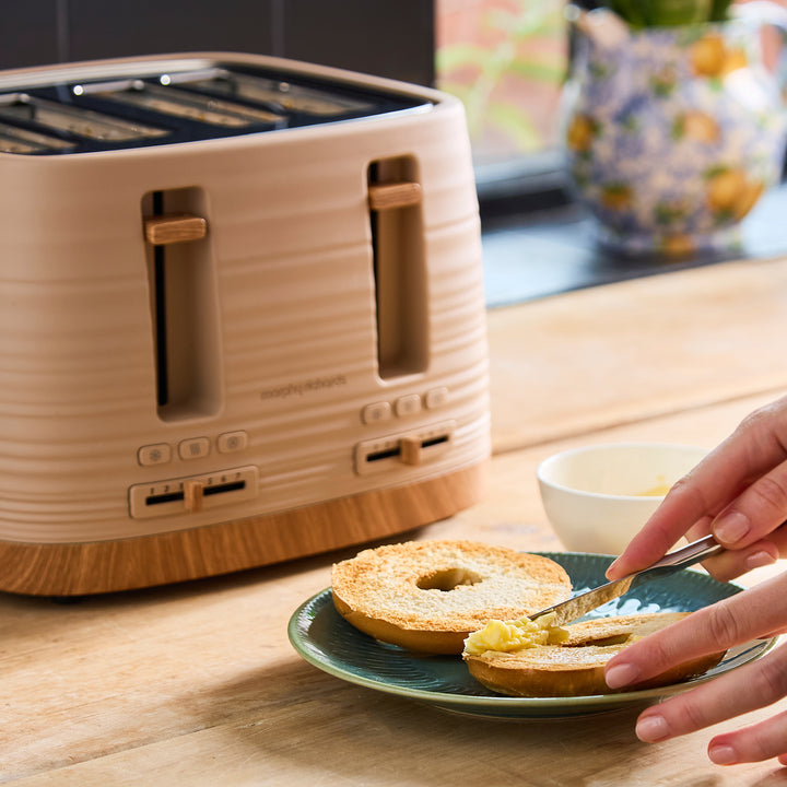 Clay 4 Slice Brown Toaster - Felspar