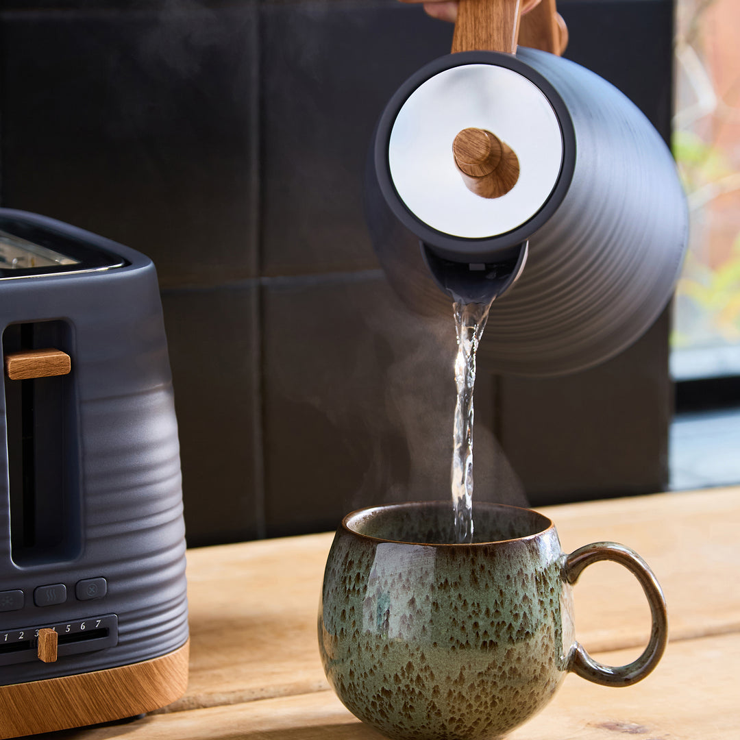 Clay Grey Kettle, Toaster and Microwave Set - Flint