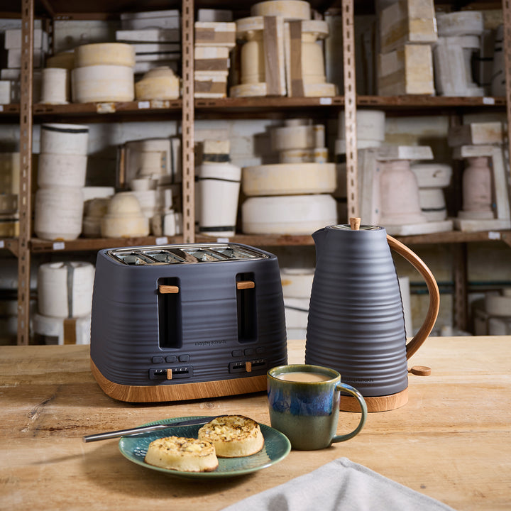 Clay Grey Kettle and Toaster Set - Flint