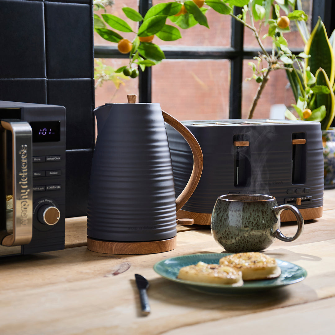 Clay Grey Kettle and Toaster Set - Flint