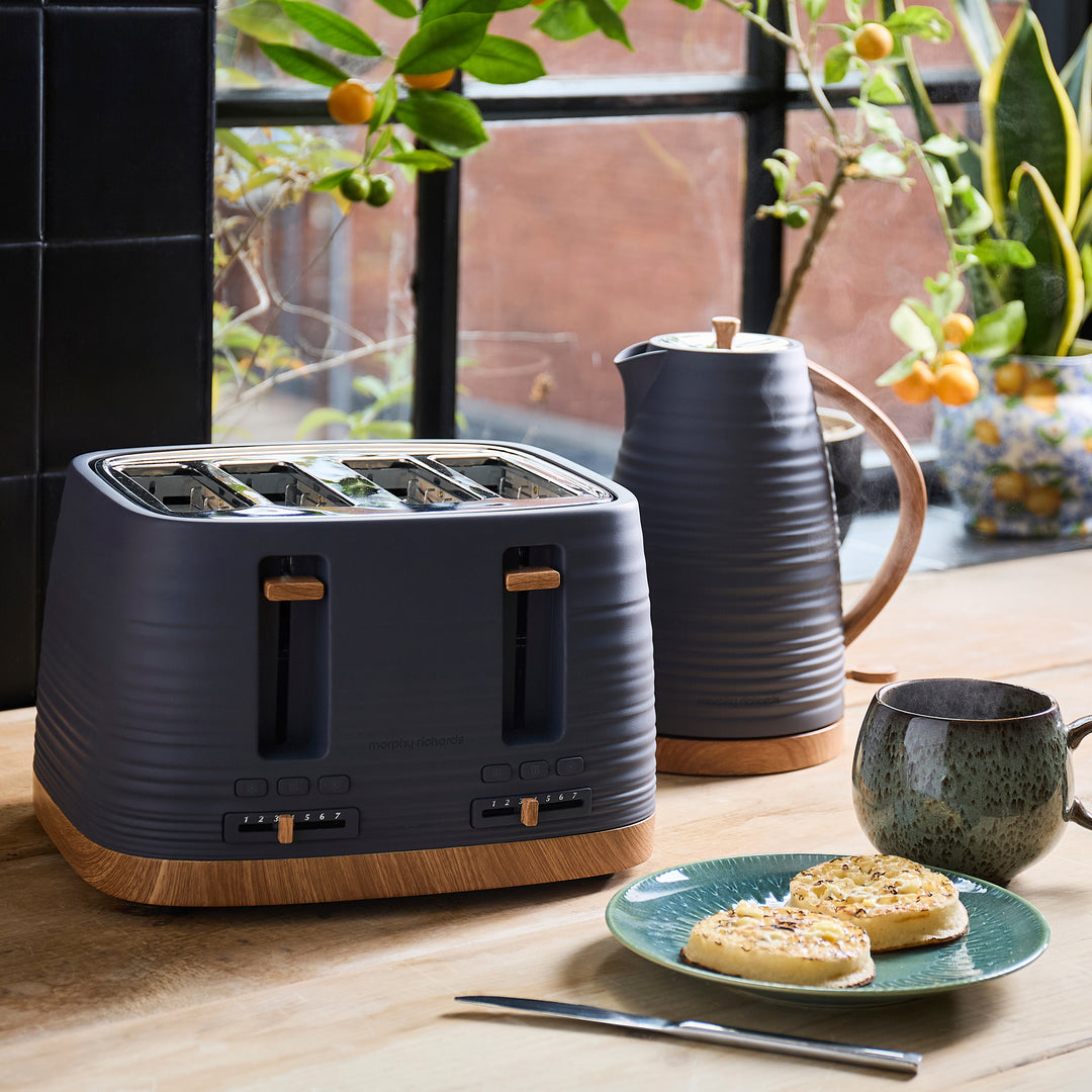 Clay Grey Kettle and Toaster Set - Flint