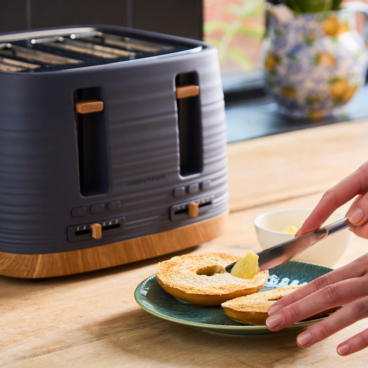 Clay Grey Kettle, Toaster and Microwave Set - Flint