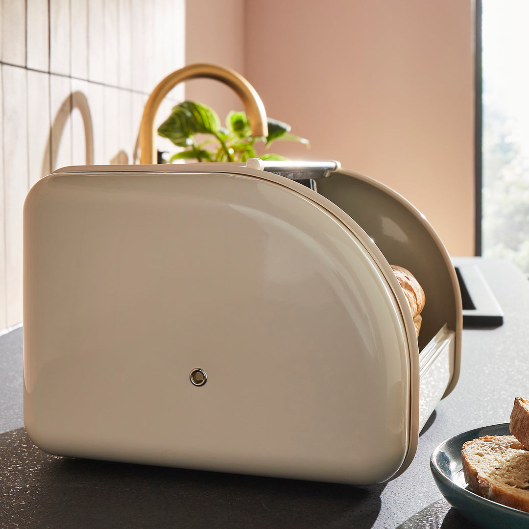 Equip Compact Roll Front Cream Bread Bin