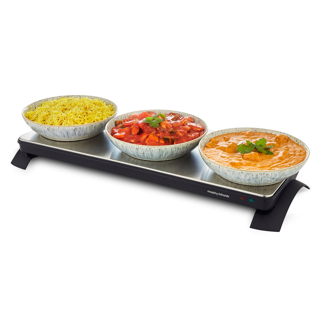 QCen Electric Warming Tray - Cream, Keep Food Warm At Parties & Gatherings
