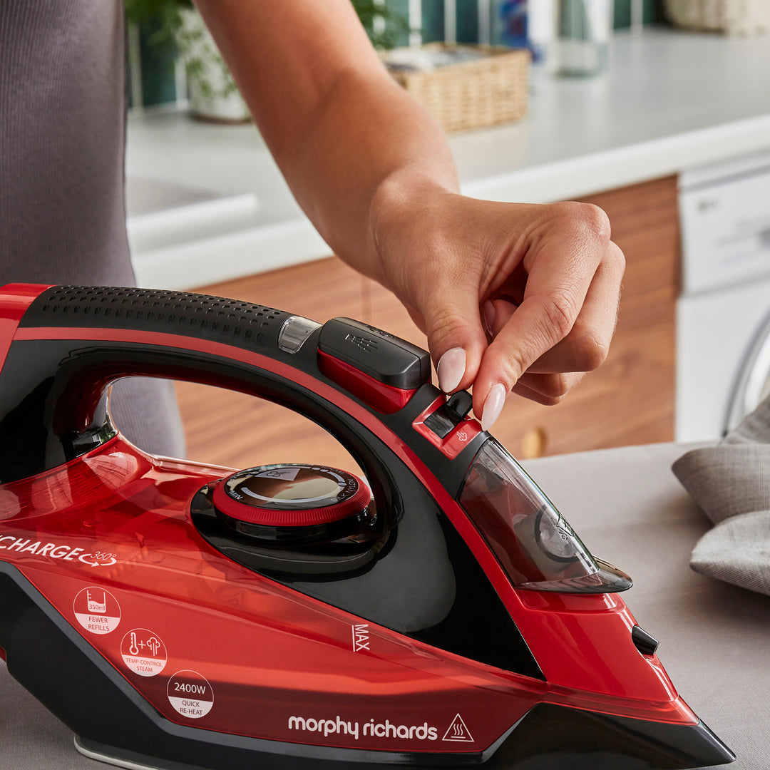 EasyCharge 2400W Cordless Iron - Red