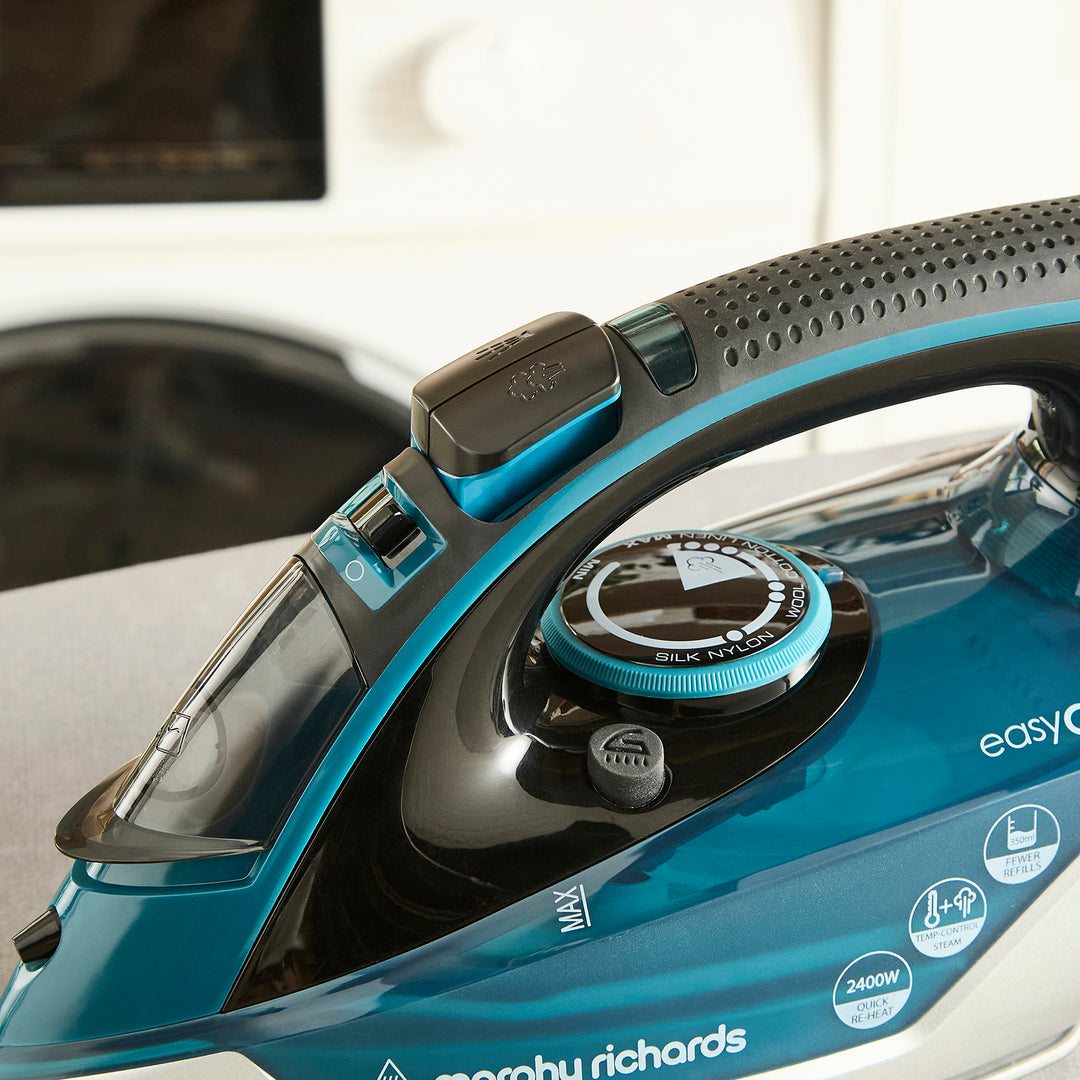 cordless iron in utility room