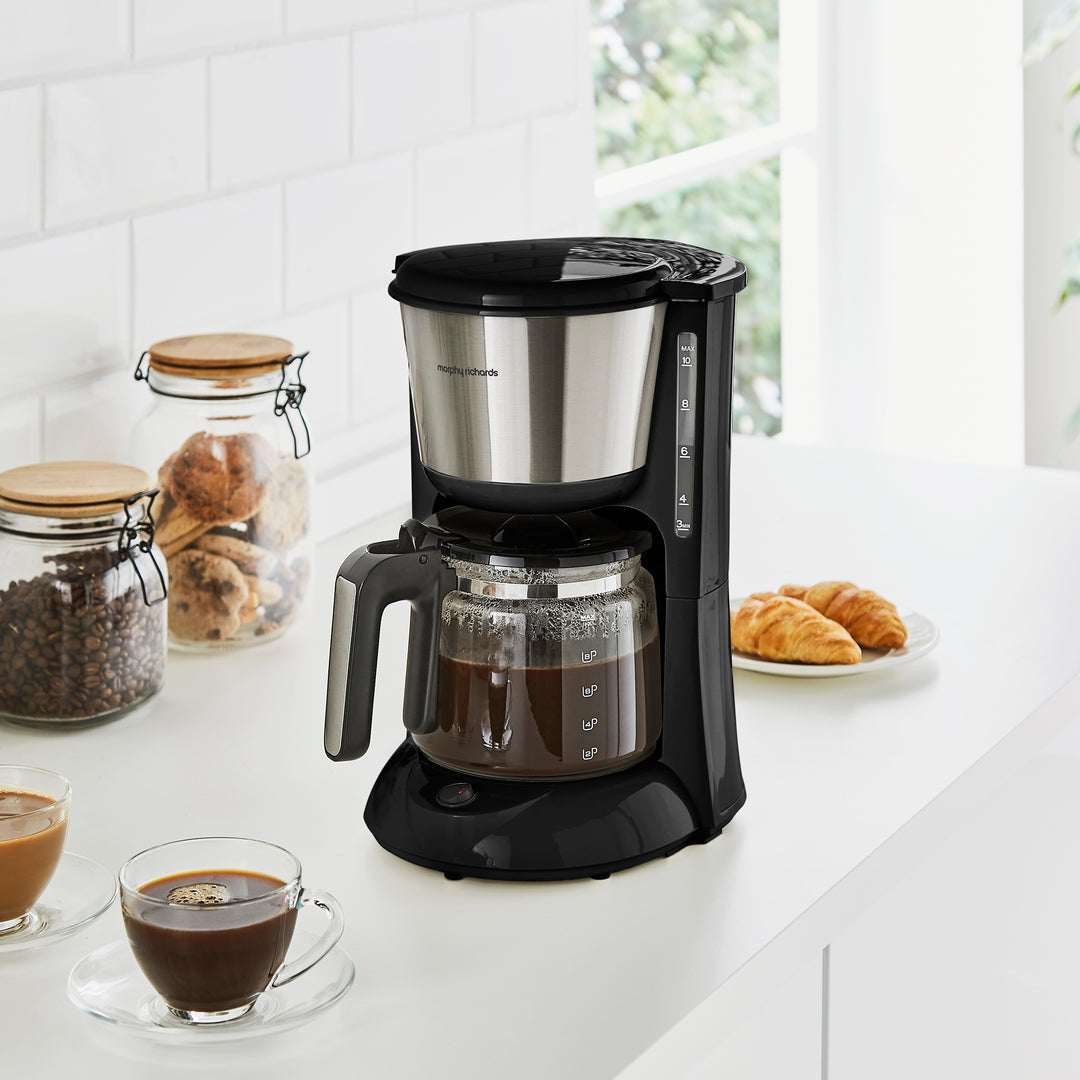 Equip Black Kettle, Toaster & Filter Coffee Machine Set