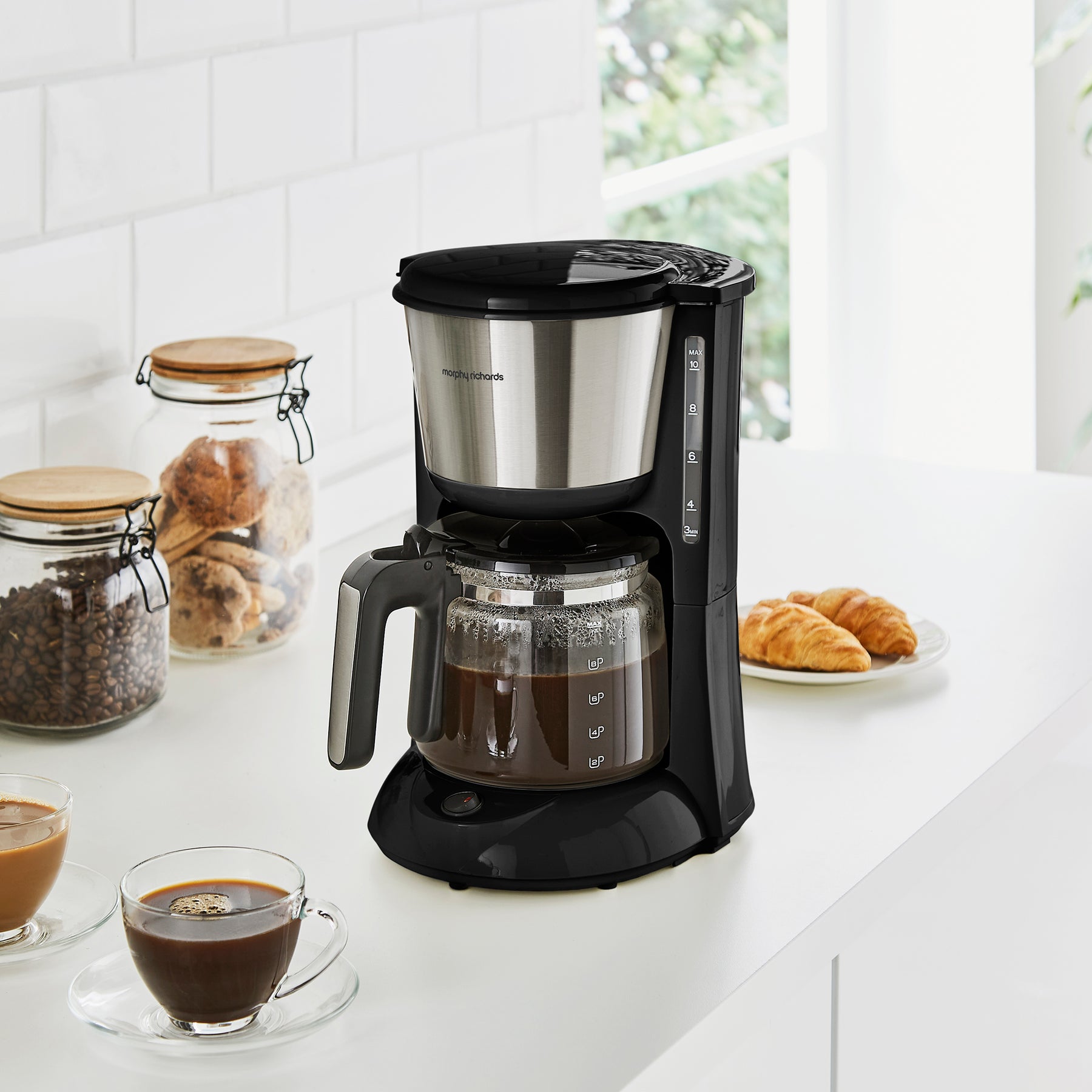 Equip Black Kettle, Toaster & Filter Coffee Machine Set – Morphy ...