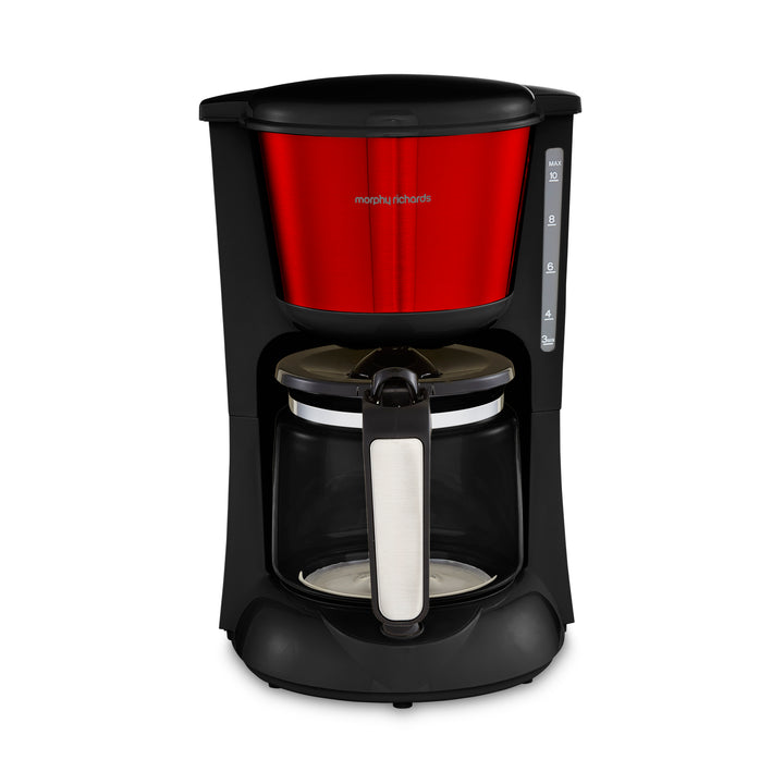 Equip Red Kettle, Toaster & Filter Coffee Machine Set