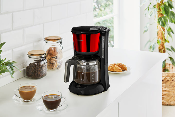 Equip Red Kettle, Toaster & Filter Coffee Machine Set