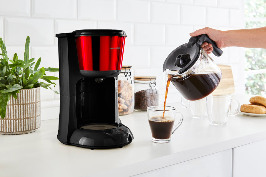 Red Equip Filter Coffee Machine by Morphy RIchards UK – Morphy Richards UK