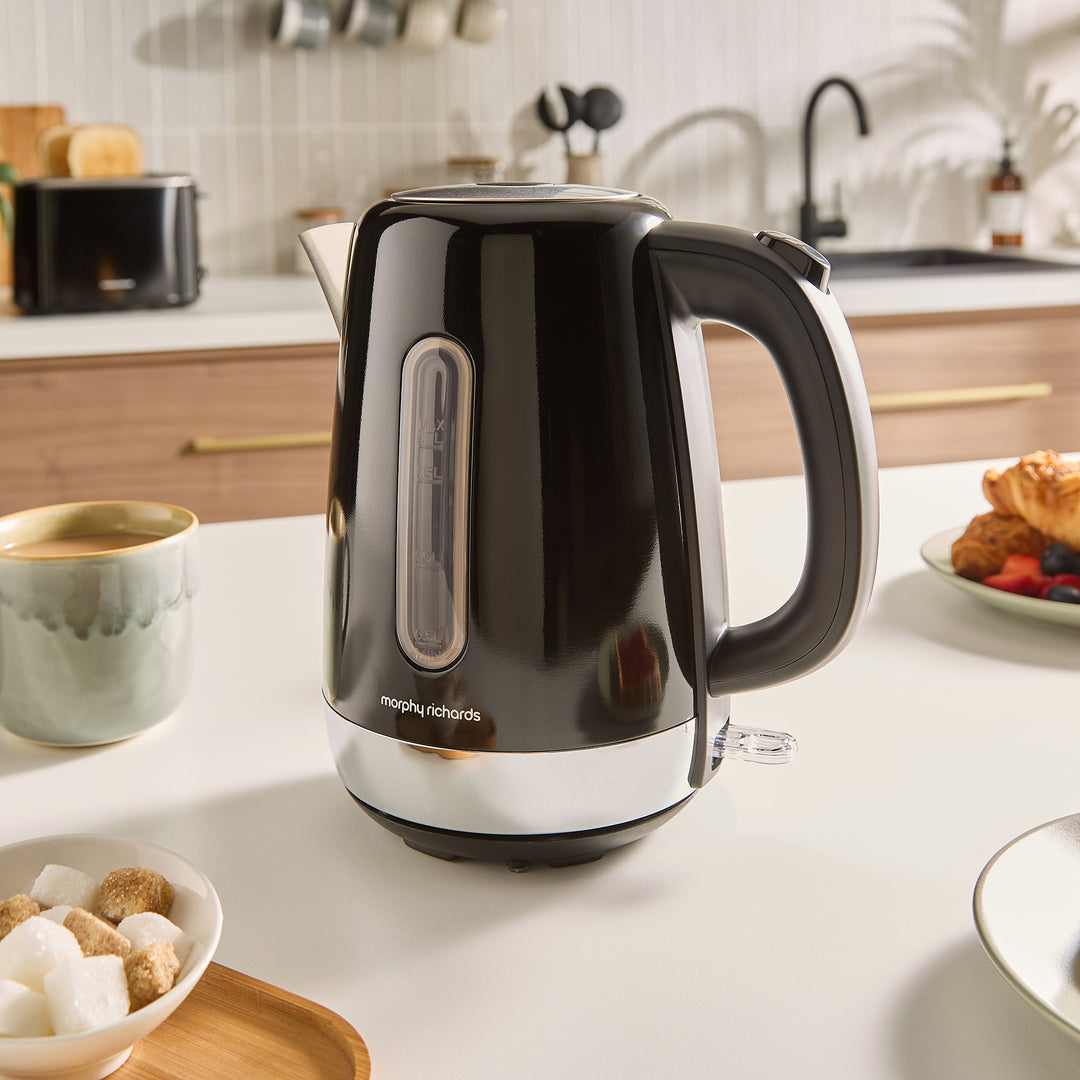 Equip Black Kettle, Toaster & Filter Coffee Machine Set