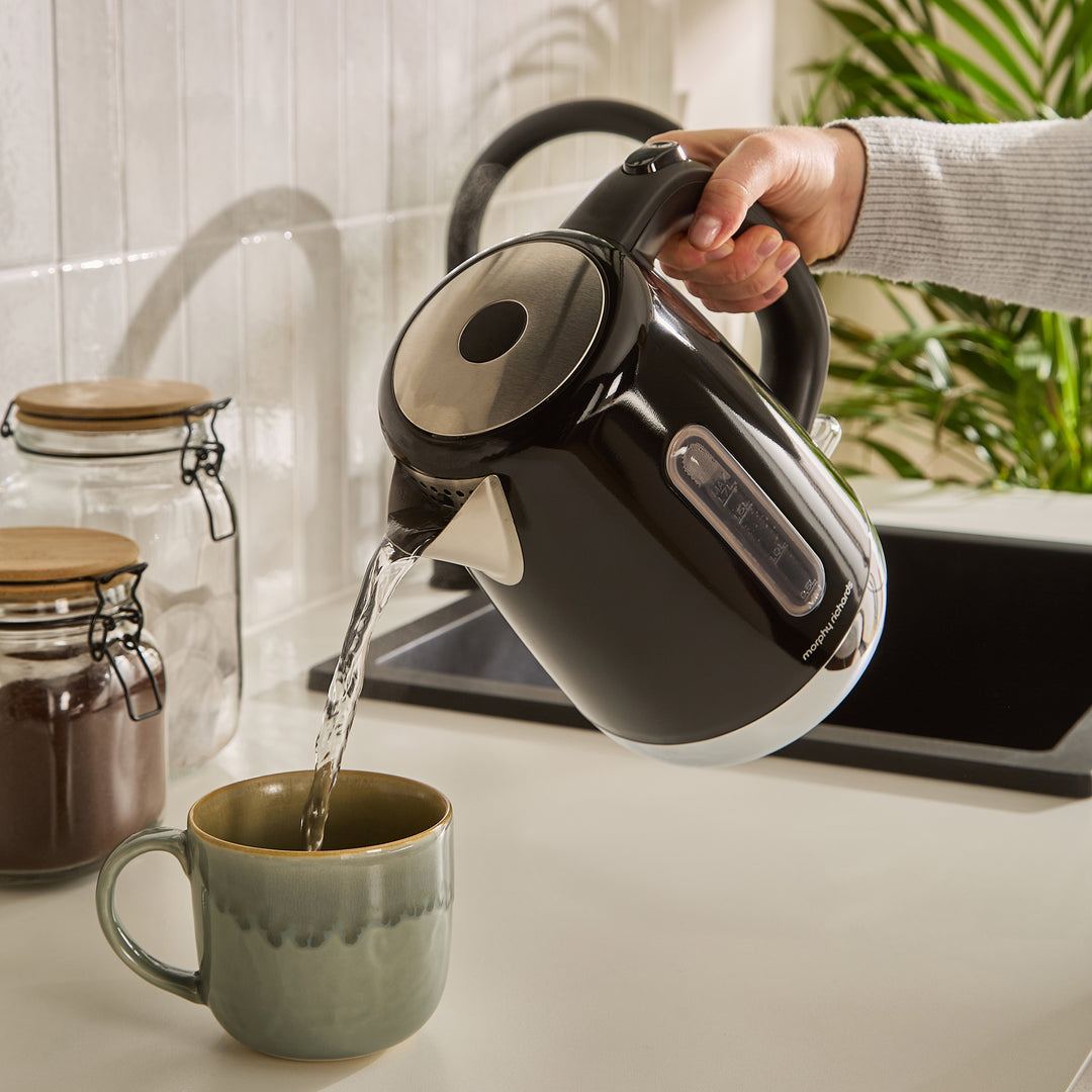 Equip Black Kettle, Toaster & Filter Coffee Machine Set