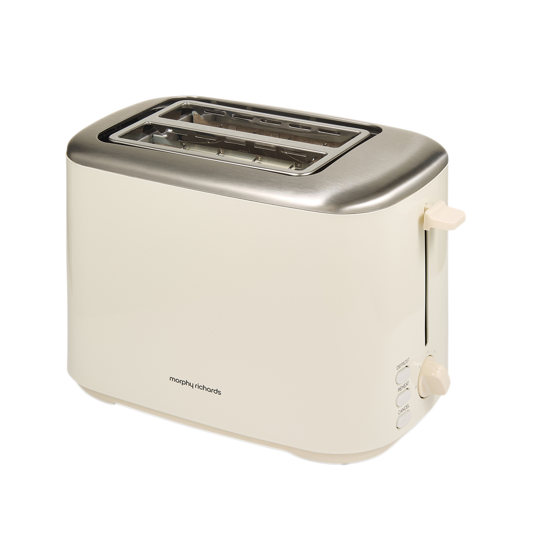 Equip 2 Slice Toaster - Cream