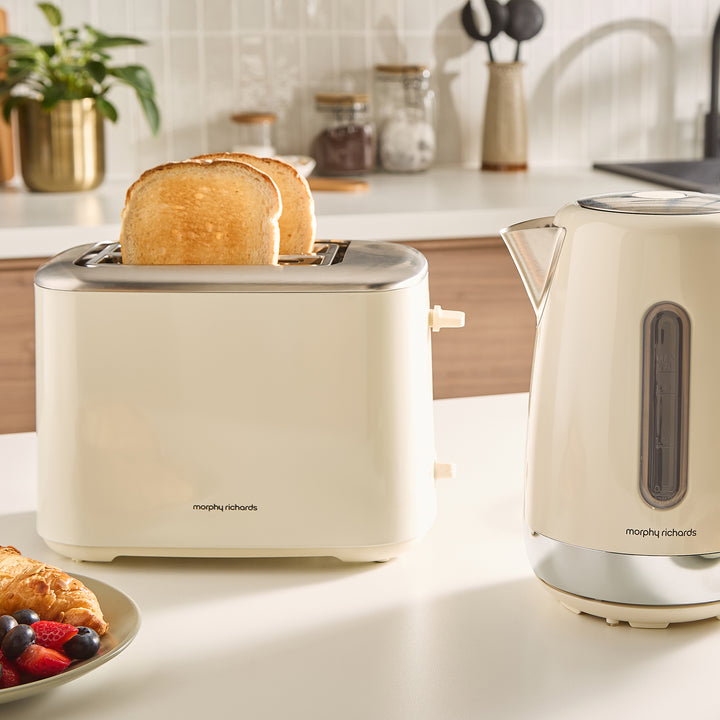 Equip 2 Slice Toaster - Cream