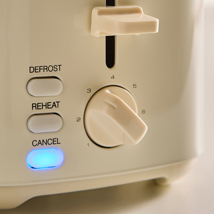 Equip 2 Slice Toaster - Cream