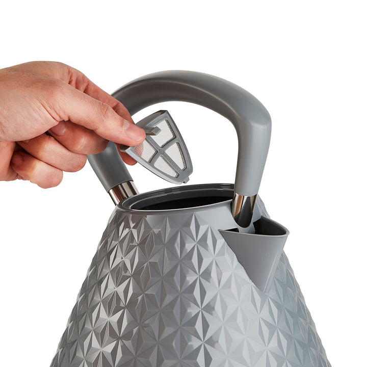 Vector Grey Kettle and Toaster Set