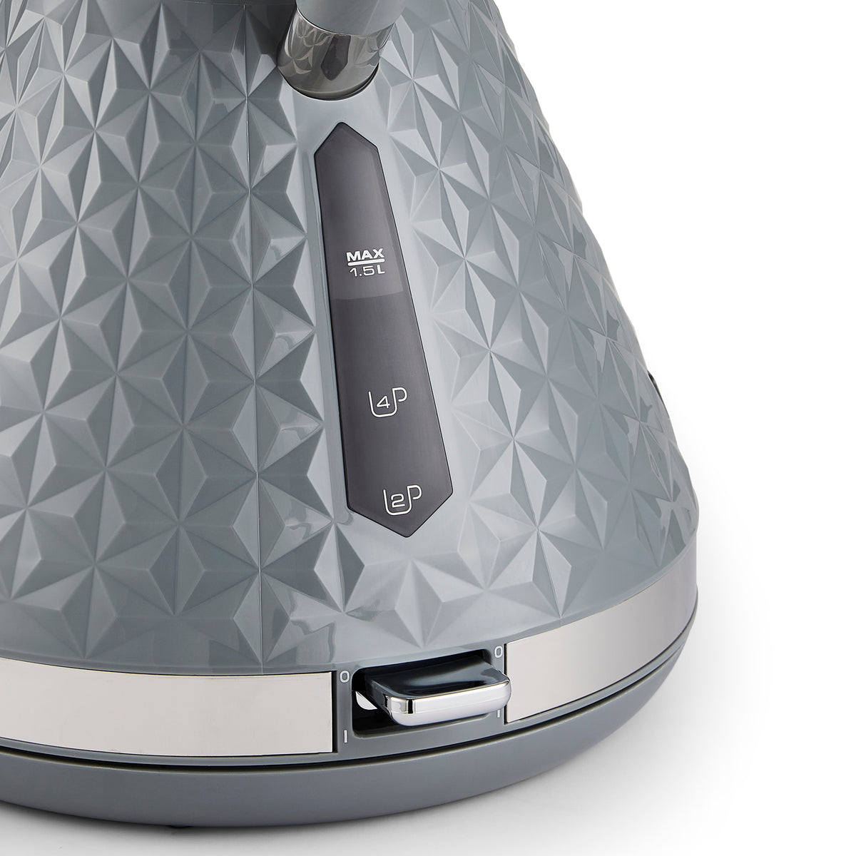 Pyramidal Kettle Grey 1.5L Vector Pyramid Kettle by Morphy Richards UK