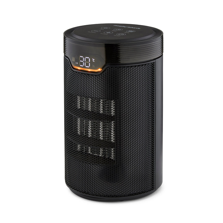 HeatFlux 1.5kw Bedside Ceramic Fan Heater with Remote Control - Black