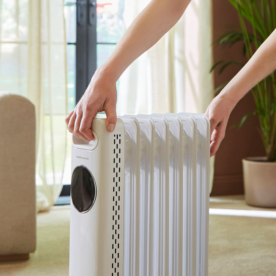 Remote Fill Radiator Morphy Richards HeatFlux 1.5kw Digital Oil Filled Radiator with Remote ...