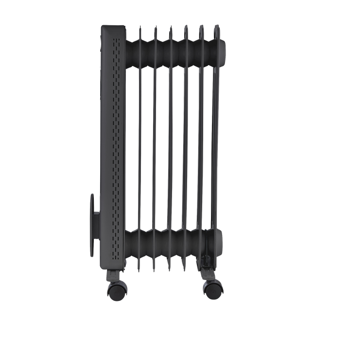 HeatFlux 1.5kw Digital Oil Filled Radiator with Remote Control - Grey