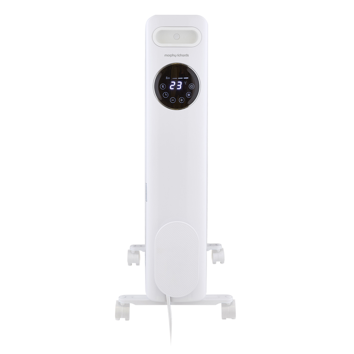 HeatFlux 2.5kw Digital Oil Filled Radiator with Remote Control - White