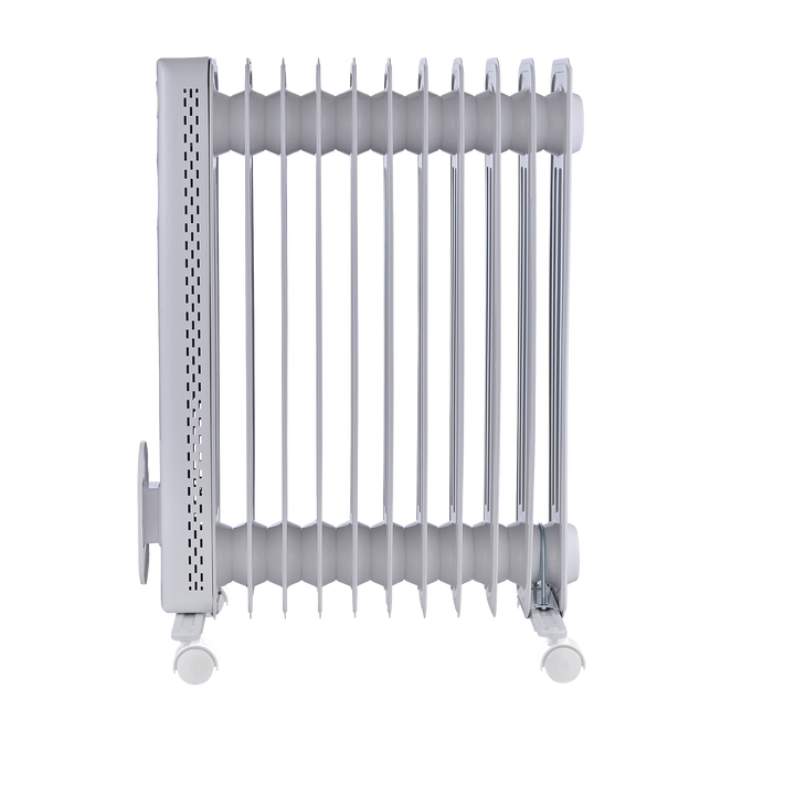 HeatFlux 2.5kw Digital Oil Filled Radiator with Remote Control - White