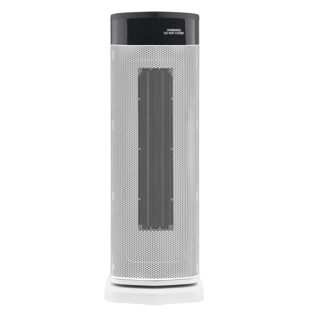 HeatFlux 2kw Digital Ceramic Tower Fan Heater with Remote Control - White