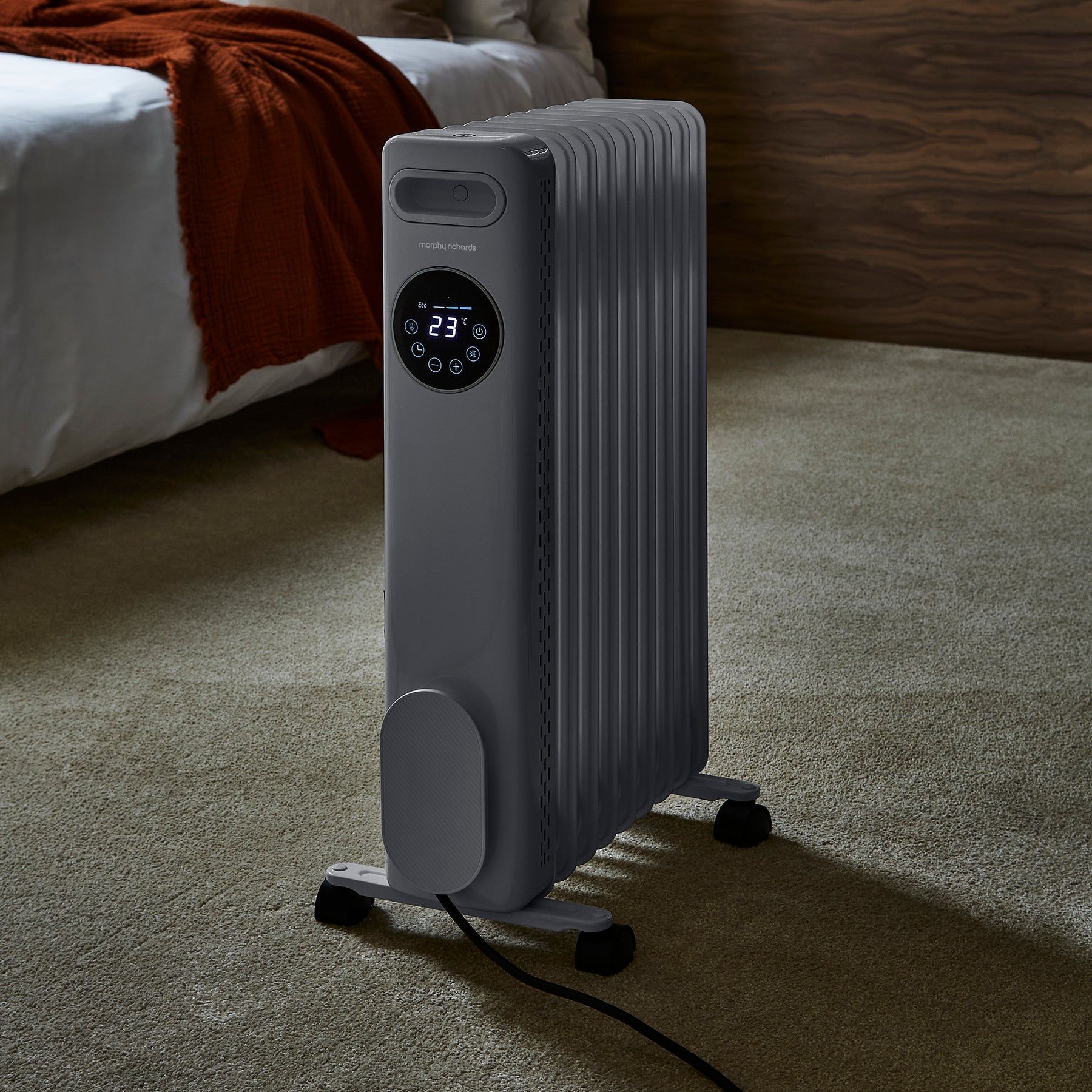 Remote Fill Radiator Morphy Richards HeatFlux 2kw Digital Oil Filled Radiator with Remote ...