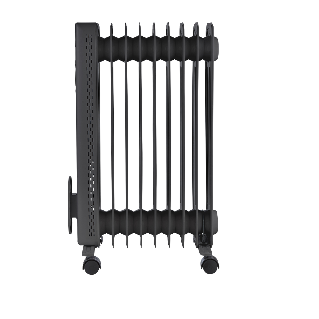 HeatFlux 2kw Digital Oil Filled Radiator with Remote Control - Grey
