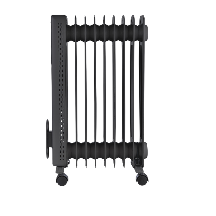 HeatFlux 2kw Digital Oil Filled Radiator with Remote Control - Grey