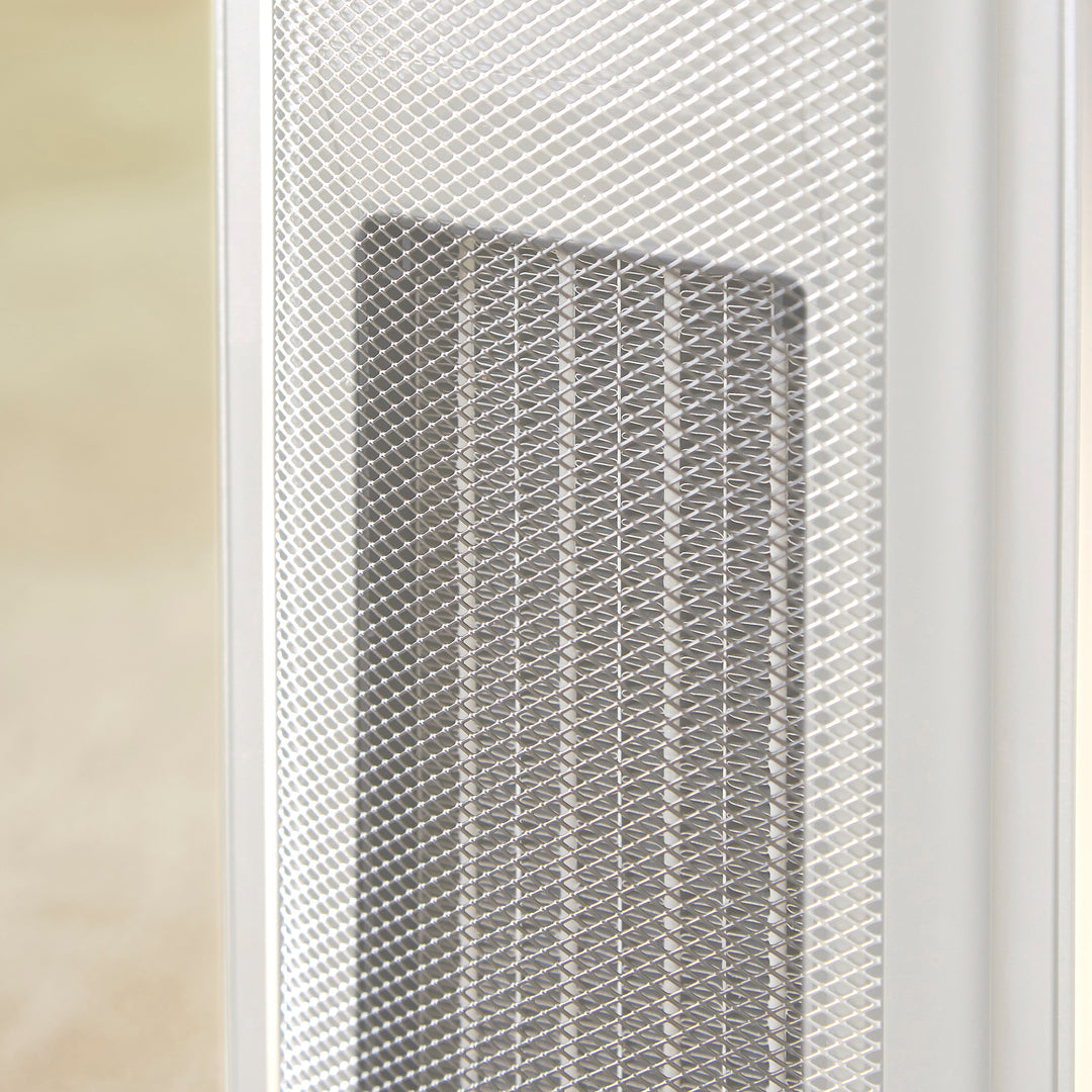 HeatFlux Ultra Thin 2kw Ceramic Tower Fan Heater with Remote Control - White