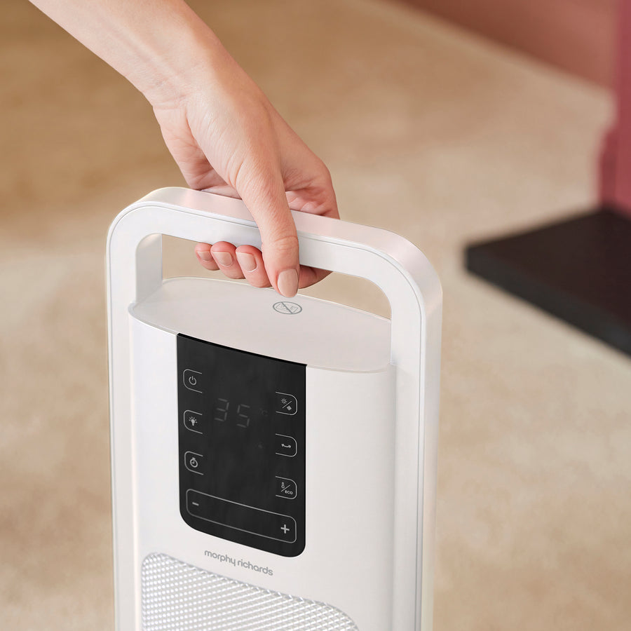 Morphy Richards HeatFlux Ultra Thin 2kw Ceramic Tower Fan Heater with ...