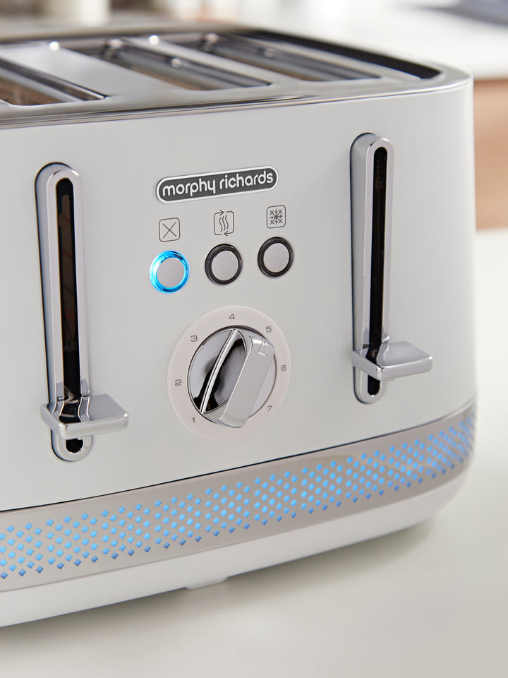 Illumination White 4-Slice Toaster