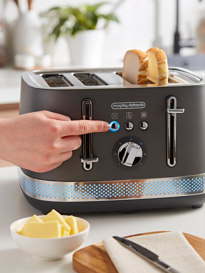 Illumination Grey 4-Slice Toaster - Titanium