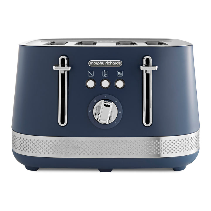 navy toaster on white bacground