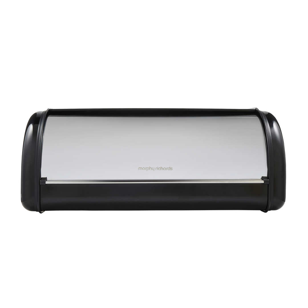 Equip Large Roll Front Black Bread Bin
