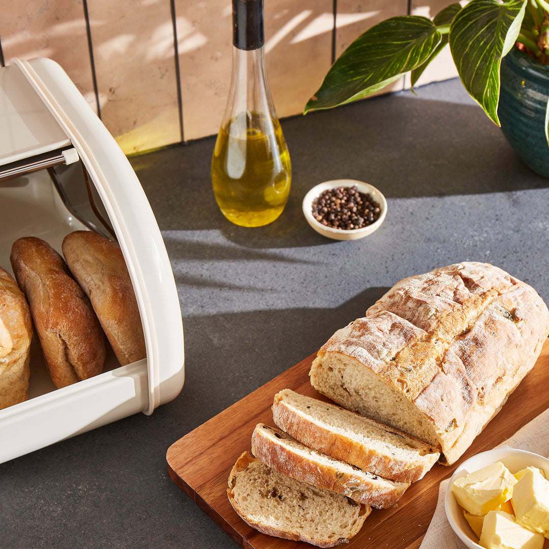 Equip Large Roll Front Cream Bread Bin