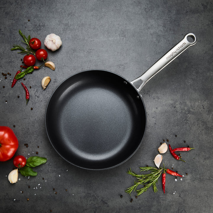 24cm Aluminium Non-Stick Frying Pan on a granite countertop