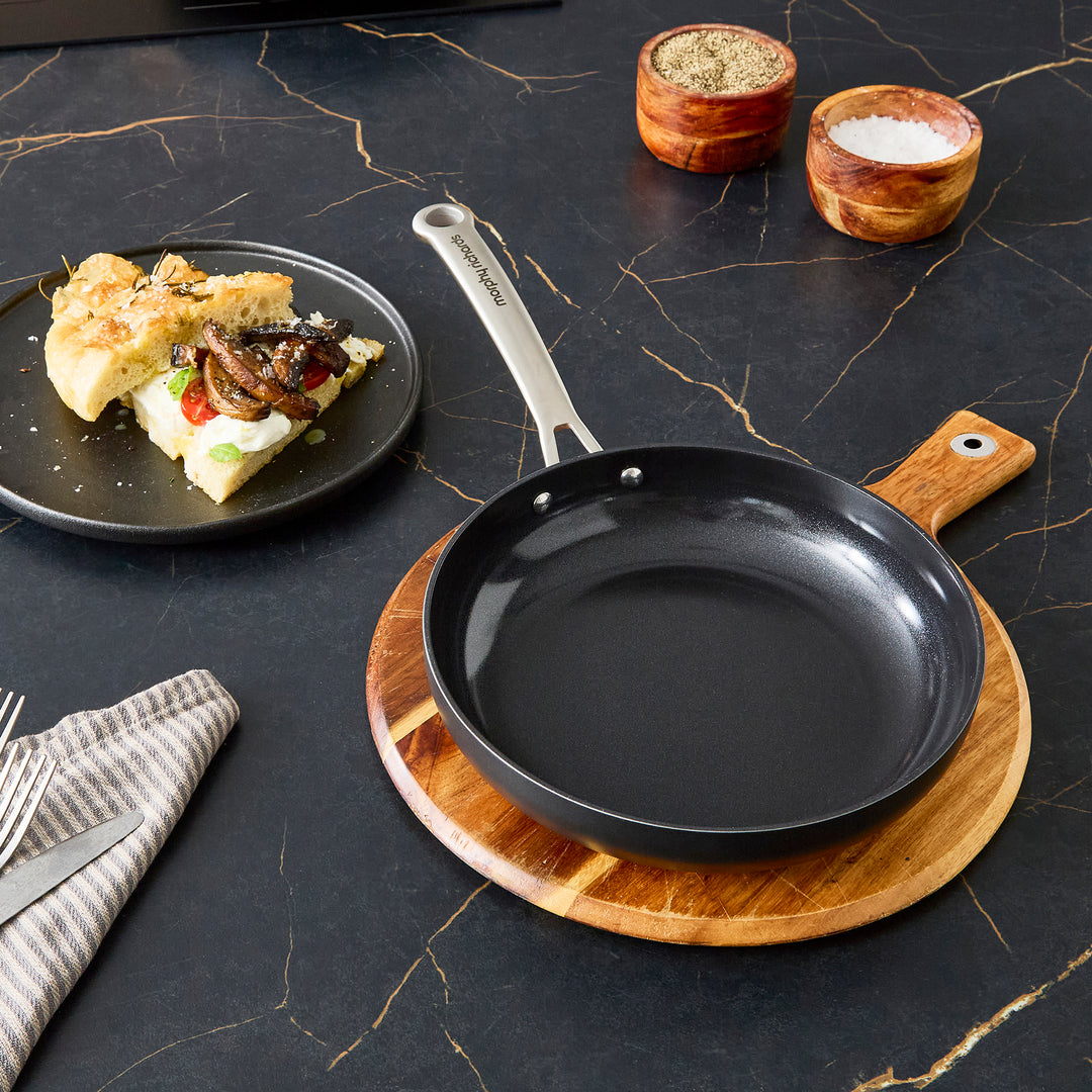 24cm Aluminium Non-Stick Frying Pan on a granite countertop