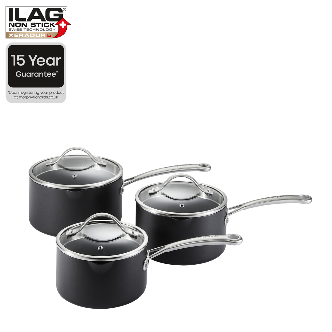 Mastery 3 Piece Aluminium Non-Stick Pan Set
