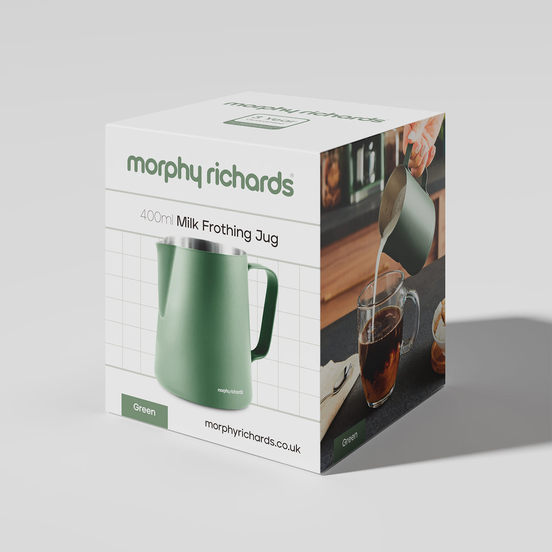 400ml Milk Frothing Jug - Olivine