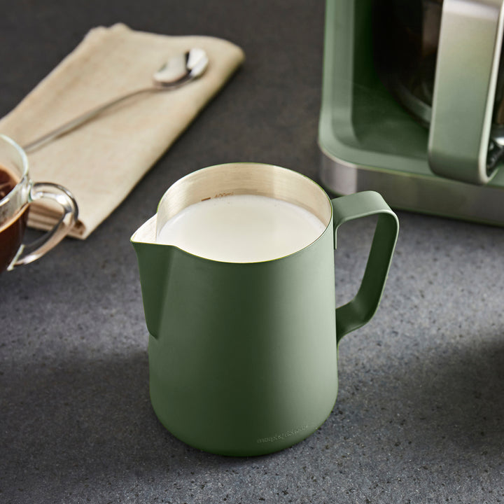 400ml Milk Frothing Jug - Olivine