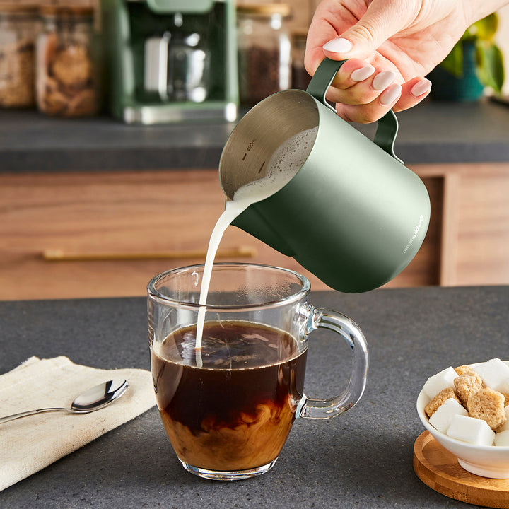 400ml Milk Frothing Jug - Olivine