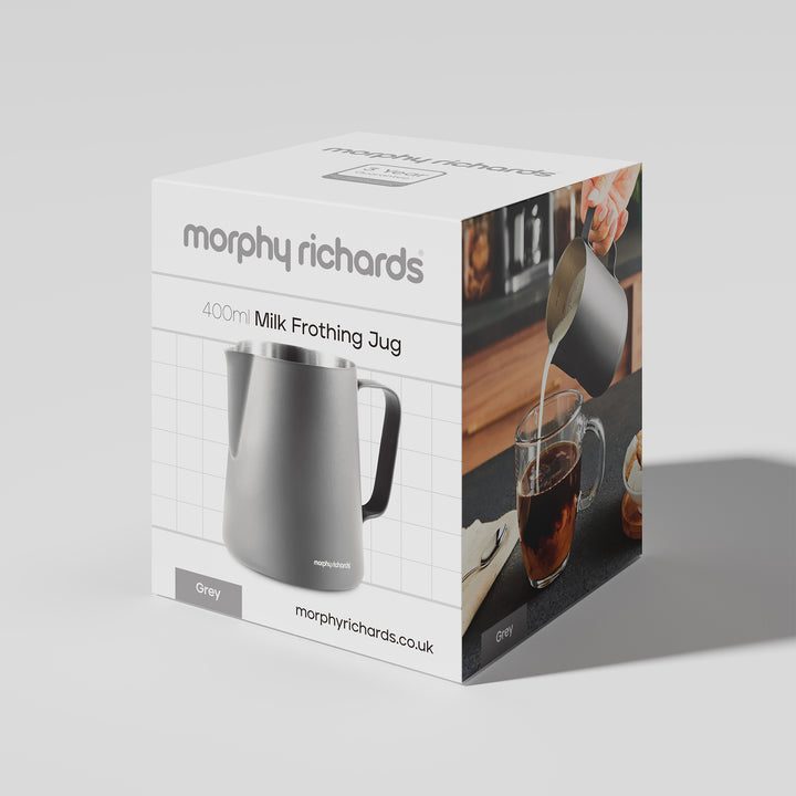 Grey Frothing Jug 400ml