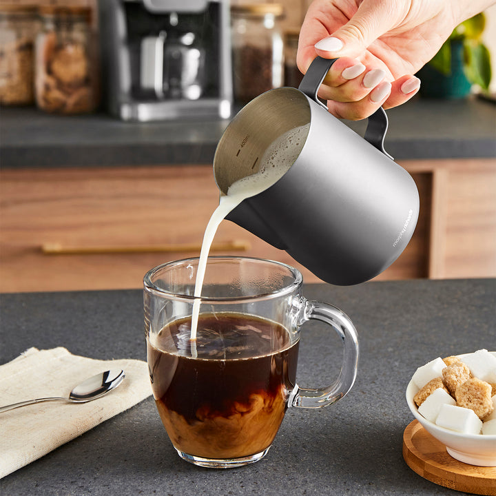 Grey Frothing Jug 400ml