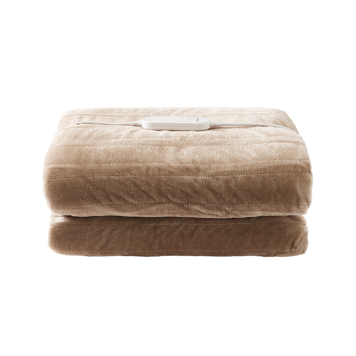 EverCosy Small Fleece Electric Heated Throw - Mocha